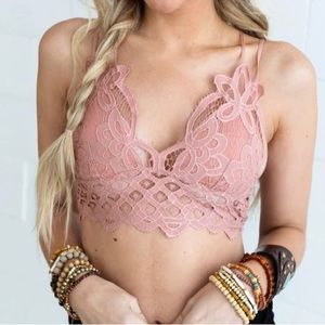 Three Bird Nest Crochet Bra Camisole